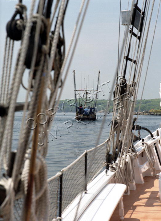 Fishing Boat Going To Sea