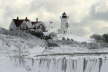Nobska Light Snow I - Woods Hole