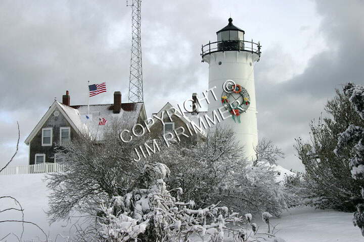Nobska Light Snow IV - Woods Hole